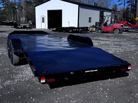 New 2026 Sure-Trac 7X20 (16+4) STEEL DECK CAR 10K Car Hauler