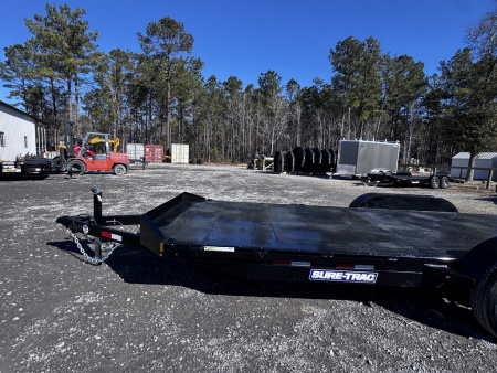 New 2026 Sure-Trac 7X20 (16+4) STEEL DECK CAR 10K Car Hauler