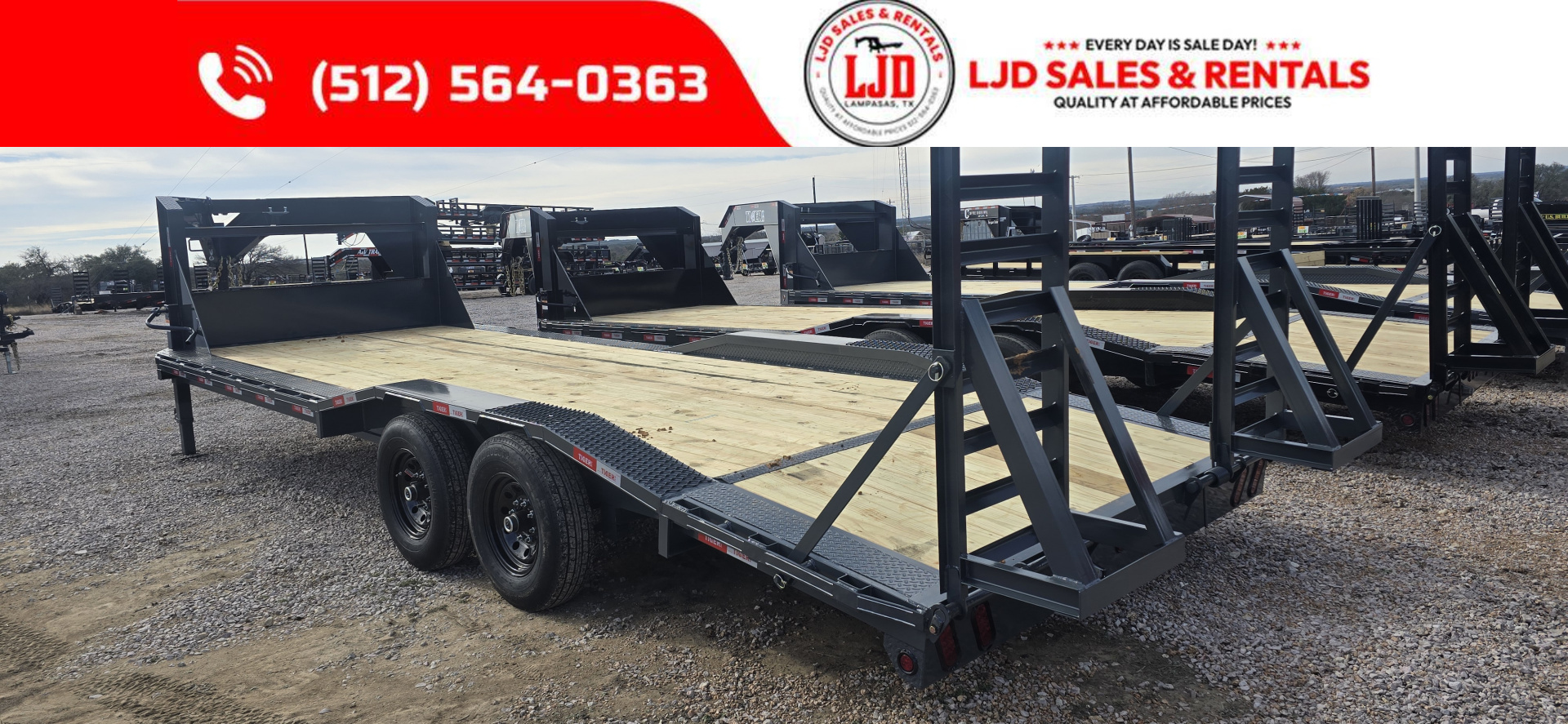 New 2026 Tiger - Gooseneck Drive Over Fender 102" X 24'