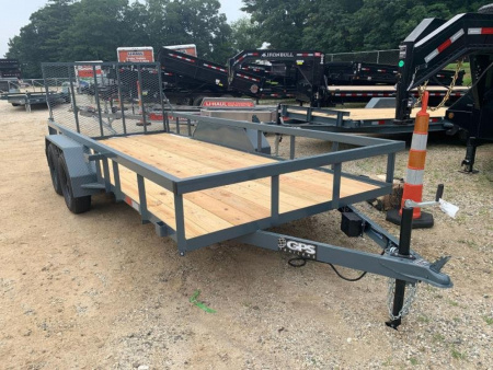New 2026 GPS TRAILERS Utility Trailer/ GTT Series / 76" Wide x 14' Long / 2-3500# Electric Brake Axles / 4' Mesh Gate