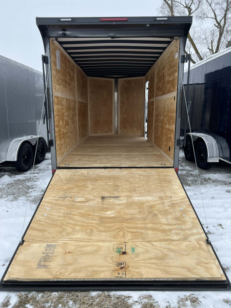 New 2025 HOMESTEADER TRAILER 7 x 16 Tandem Axle OHV Pkg Cargo / Enclosed Trailer