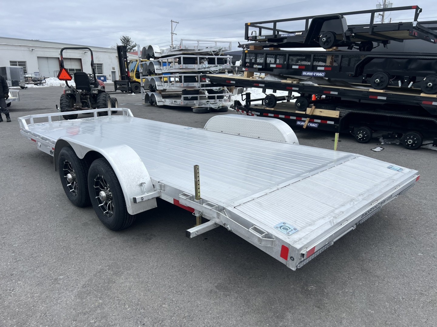 New 2026 Black Rhino 7x20 10K Aluminum Deck Car Hauler