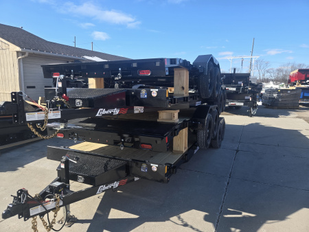 New 2026 Liberty LC7K83X18C4DT Car Hauler 83X18 TA (GVW:7000) MIDNIGHT BLACK