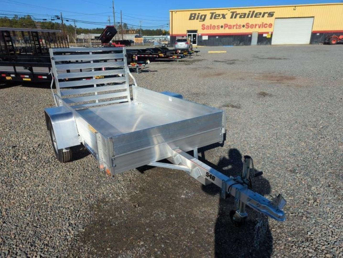 New 2026 Aluma 548 w/ 12" Solid Sides and Tailgate Utility Trailer
