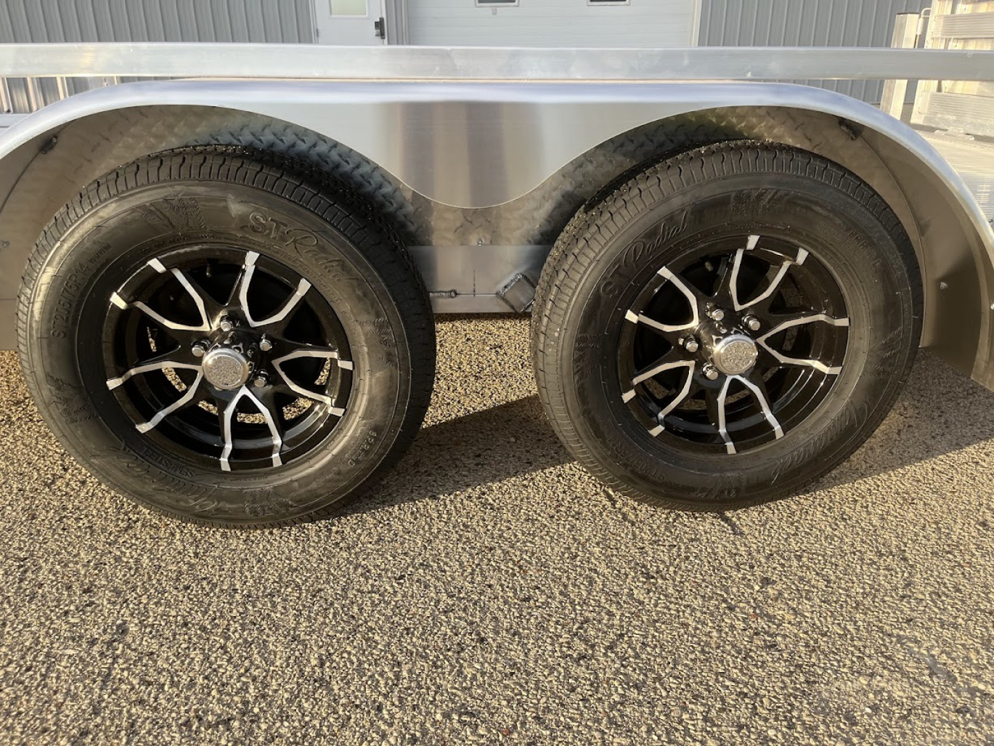 New 2026 Black Rhino *INCOMING* Aluminum 81"x16' LST716A w/ Bifold Gate (ATV / UTV / Side by Side) Utility Trailer