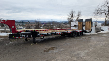 New 2026 CAM SUPERLINE 24+ 7.5  BEAST  Deckover 20 TON trailer w/ 40x80 APR RAMPS