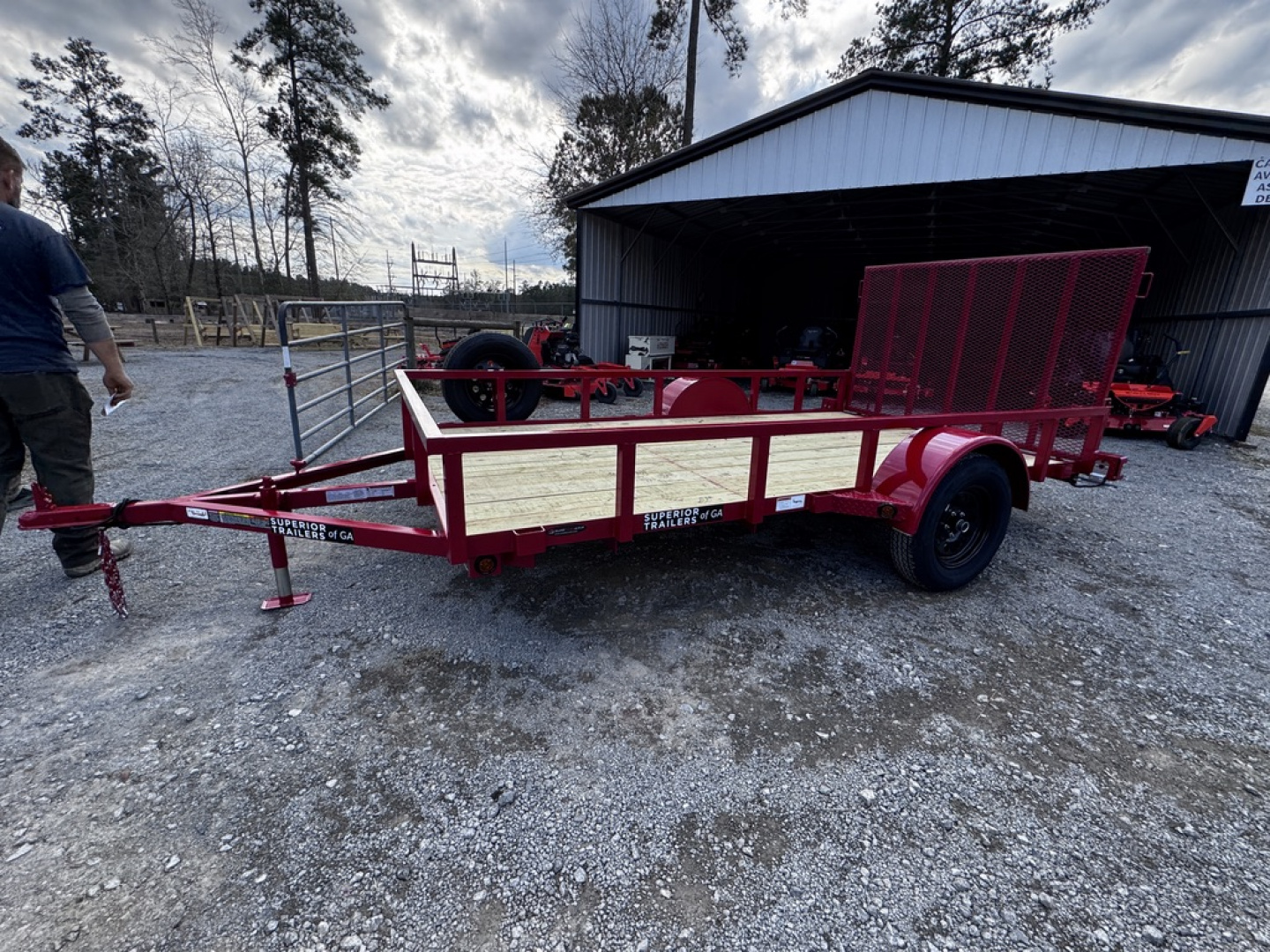 New 2026 Superior Manufacturing 6X12 ELITE L-IRON Utility Trailer