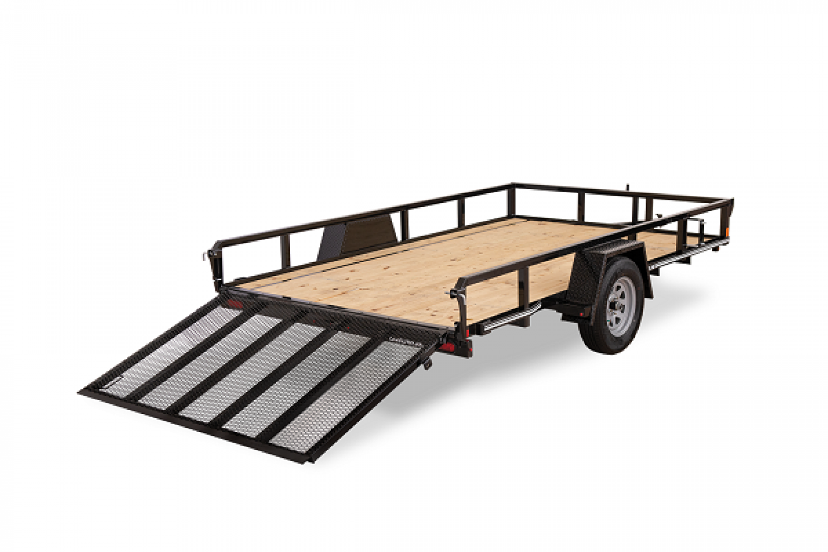 New NEW 2026 CAM SUPERLINE 6x12 Tubular Top Rail Utility Trailer w/ Spring Assist/ Lay Down Ramp