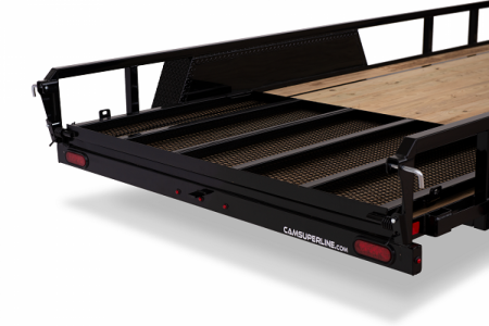 New NEW 2026 CAM SUPERLINE 6x12 Tubular Top Rail Utility Trailer w/ Spring Assist/ Lay Down Ramp