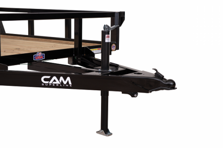 New NEW 2026 CAM SUPERLINE 6x12 Tubular Top Rail Utility Trailer w/ Spring Assist/ Lay Down Ramp
