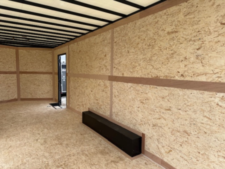 New 2026 Cross Charcoal/Black Trim 8.5'x22' 10k Alpha Flat Top V-Nose Enclosed Car Hauler Cargo Trailer