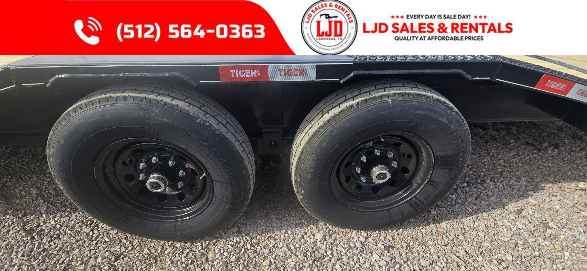 New 2026 Tiger - Gooseneck Drive Over Fender Trailer 102" X 26'