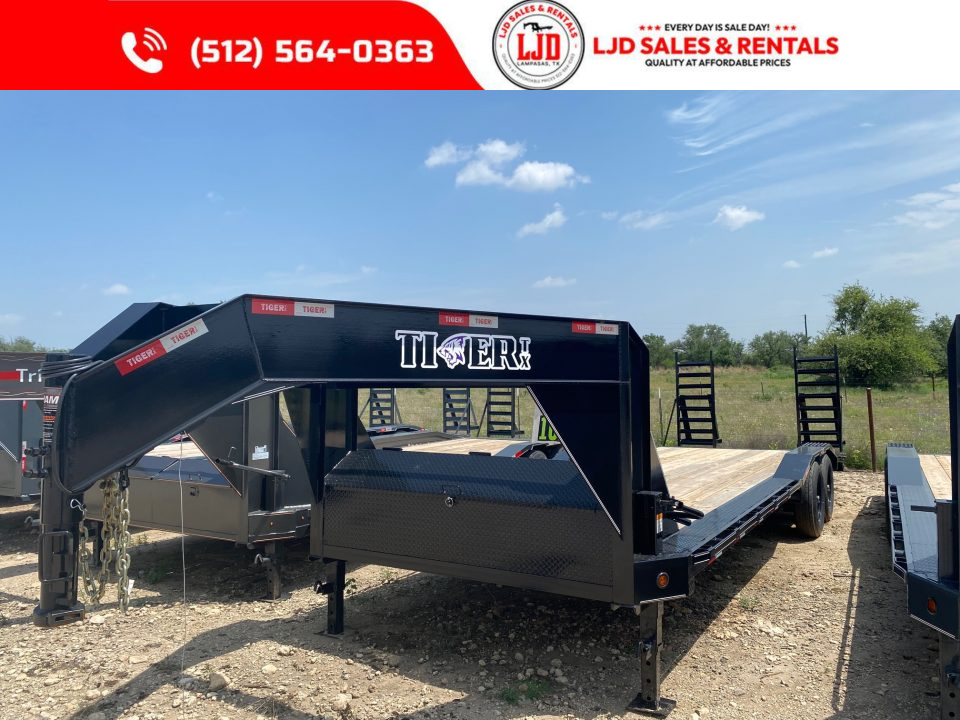 New 2026 Tiger - Gooseneck Drive Over Fender Trailer 102" X 26'