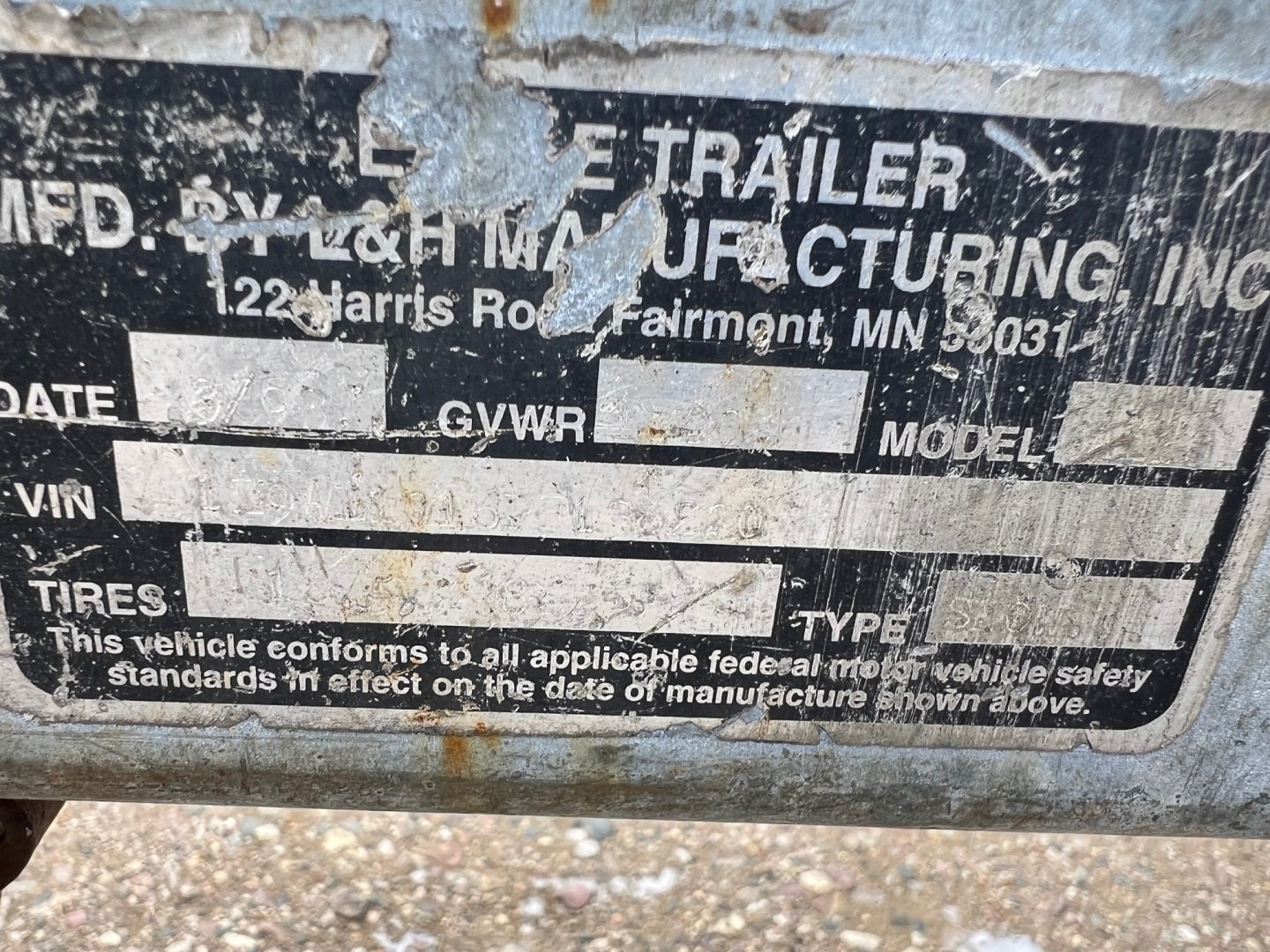 Used 1993 Eagle Trailers 10' Tiltbed Utility Trailer