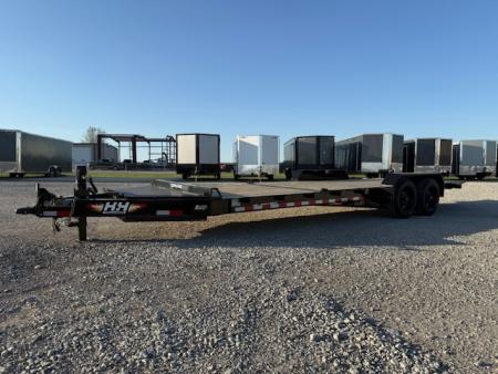 New 2026 H&H Trailers Black 82 x16'+6' 17.6k Topline I-Beam Tilt Trailer