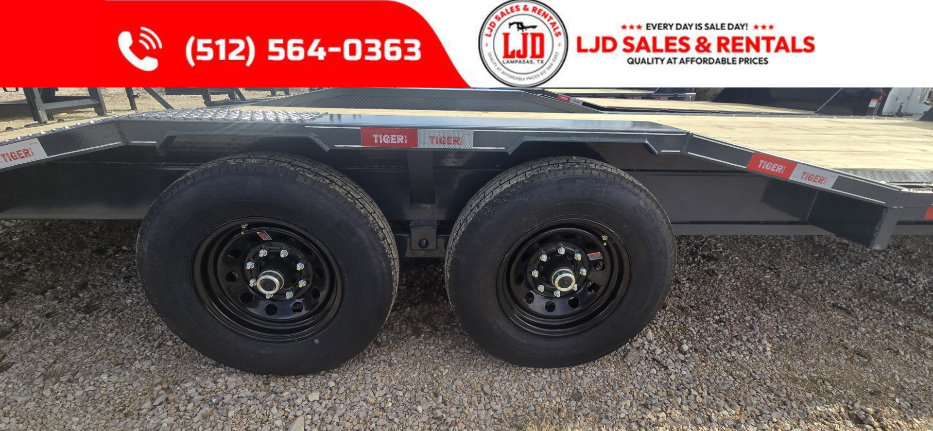 New 2026 Tiger - Gooseneck Drive Over Fender Trailer 102" X 26'