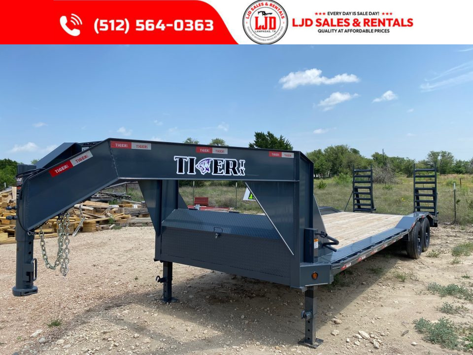 New 2026 Tiger - Gooseneck Drive Over Fender Trailer 102" X 26'