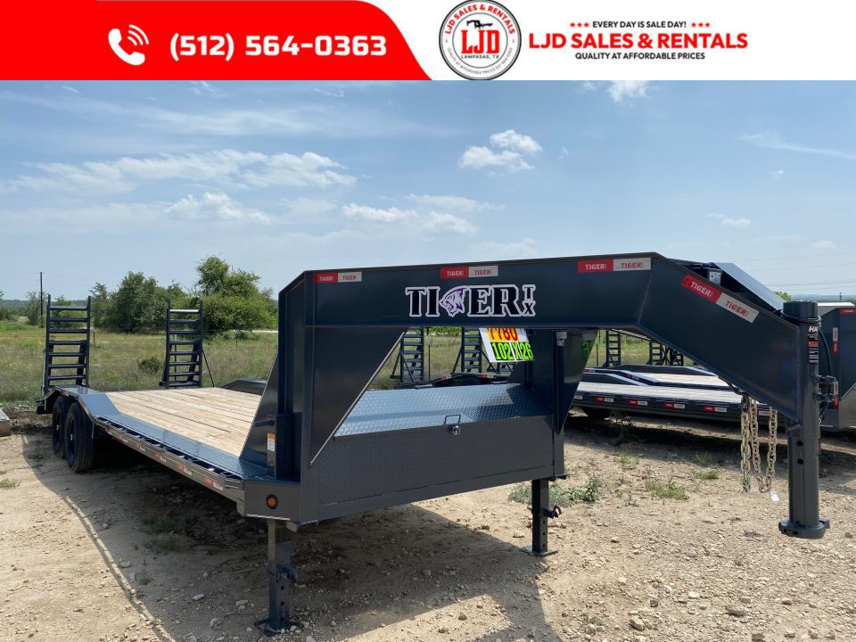 New 2026 Tiger - Gooseneck Drive Over Fender Trailer 102" X 26'