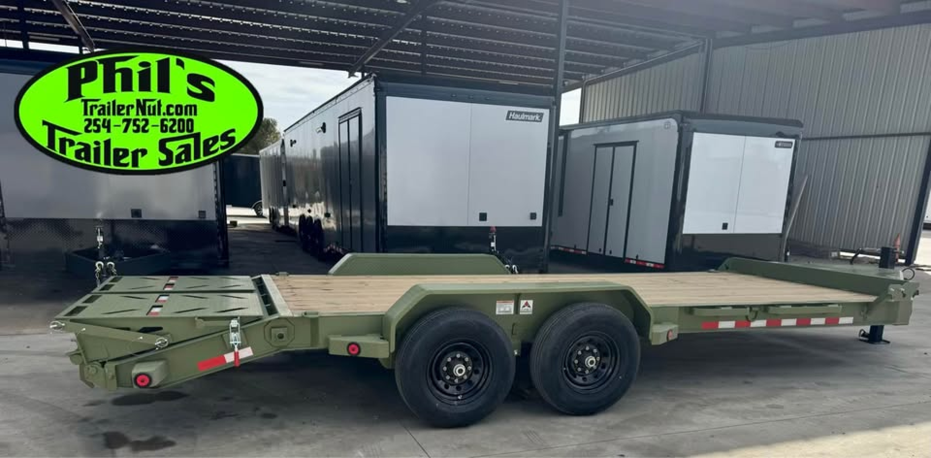 New IRON BULL NEW 20' EQUIPMENT TRAILER OPEN TRAILER UTILITY TRAILERS MEGA RAMP Equipment Trailer