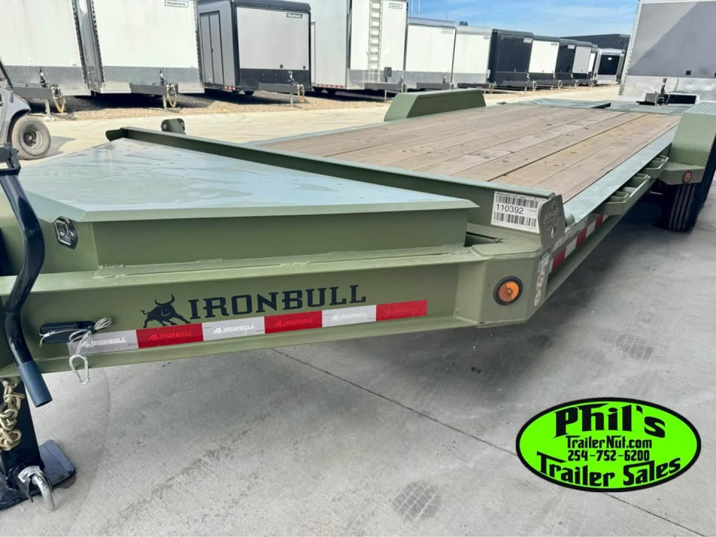 New IRON BULL NEW 20' EQUIPMENT TRAILER OPEN TRAILER UTILITY TRAILERS MEGA RAMP Equipment Trailer