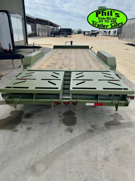 New IRON BULL NEW 20' EQUIPMENT TRAILER OPEN TRAILER UTILITY TRAILERS MEGA RAMP Equipment Trailer