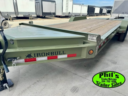 New IRON BULL NEW 20' EQUIPMENT TRAILER OPEN TRAILER UTILITY TRAILERS MEGA RAMP Equipment Trailer