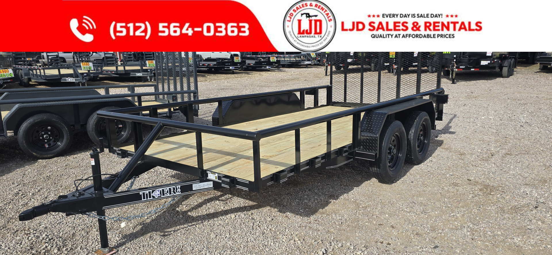 New 2026 Tiger Trailers - Utility Trailer 77" x 14' Utility Trailer