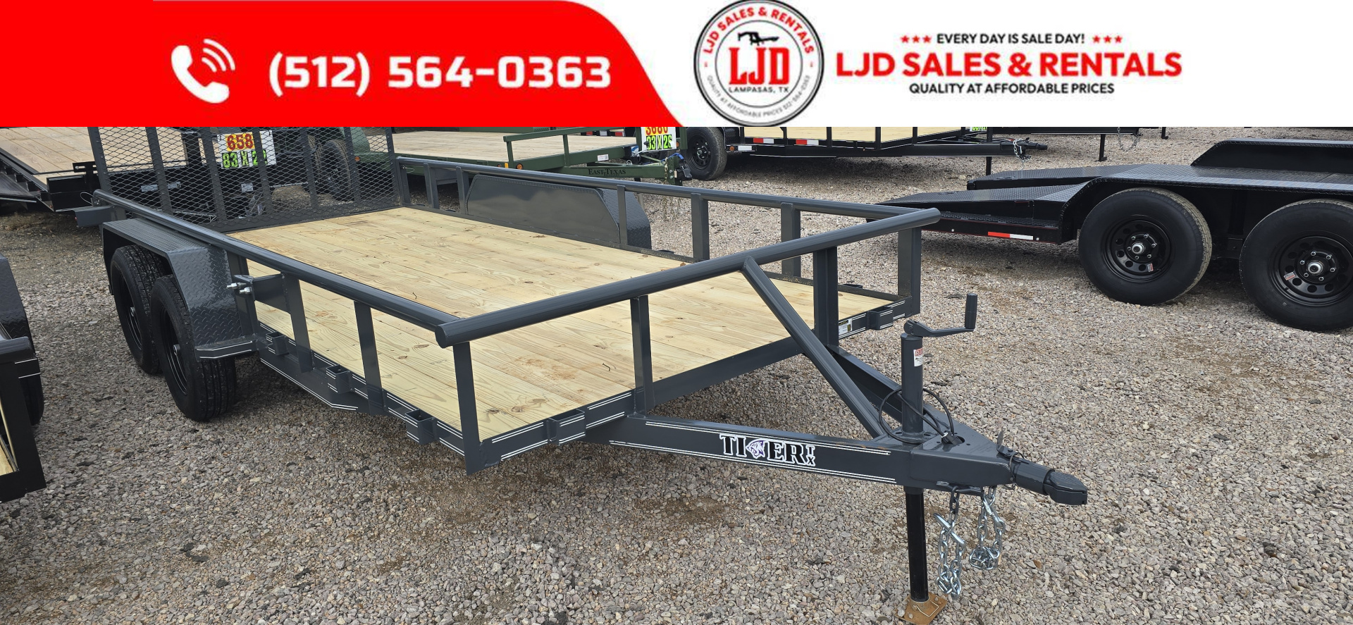 New 2026 Tiger Trailers - Utility Trailer 77  x 16' Utility Trailer