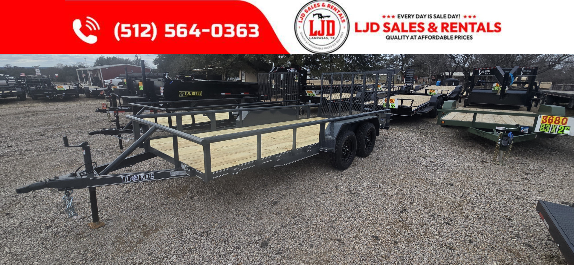 New 2026 Tiger Trailers - Utility Trailer 77" x 16' Utility Trailer