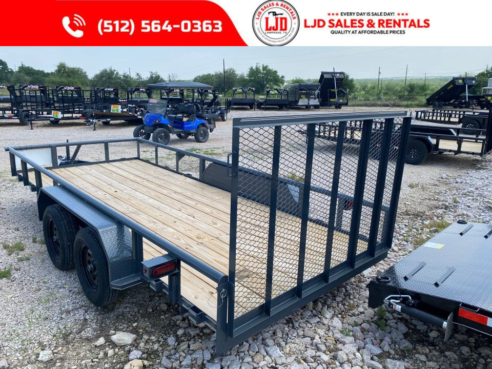 New 2026 Tiger - Utility Trailer 77" x 16' - 4' GATE