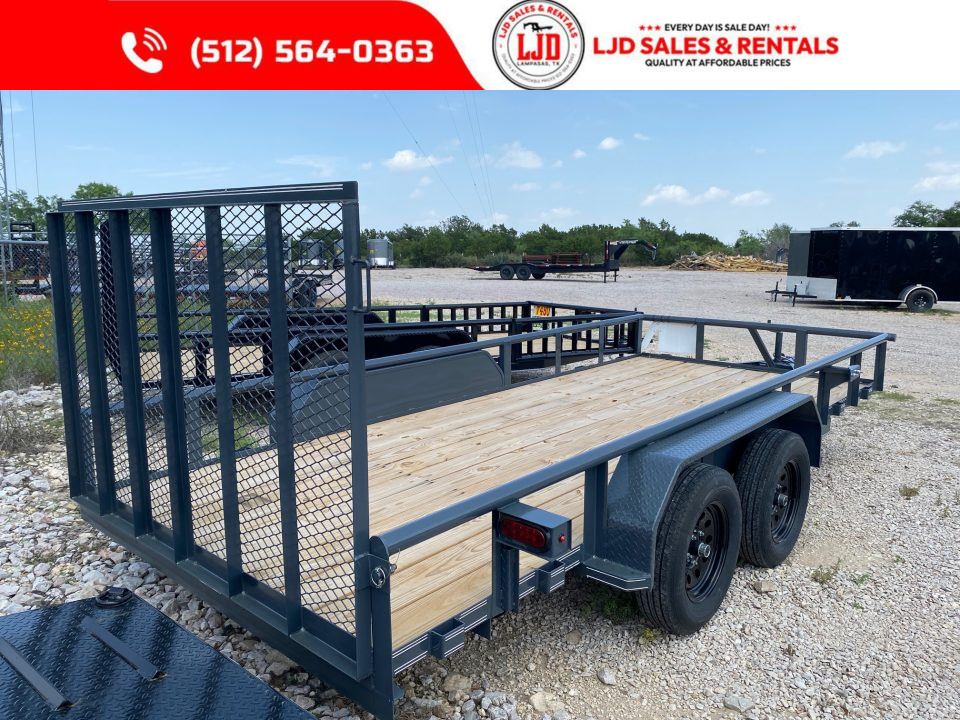 New 2026 Tiger - Utility Trailer 77" x 16' - 4' GATE
