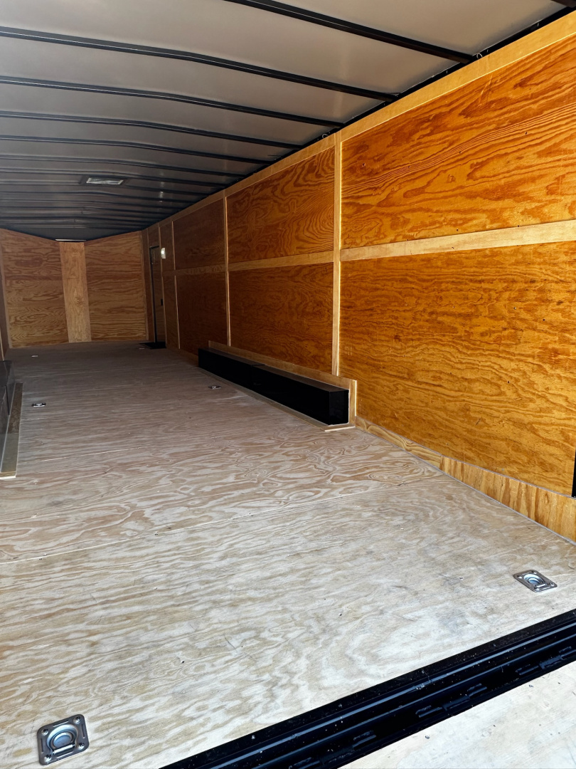 New 2026 Luxe 8.5x32 Car Hauler- 7000LB Triple Torsion Axle- Black Poly-Blackout- Enclosed Car Hauler