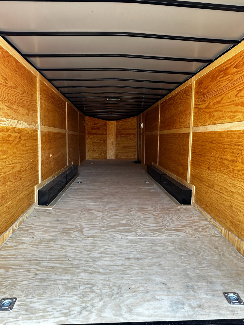 New 2026 Luxe 8.5x32 Car Hauler- 7000LB Triple Torsion Axle- Black Poly-Blackout- Enclosed Car Hauler