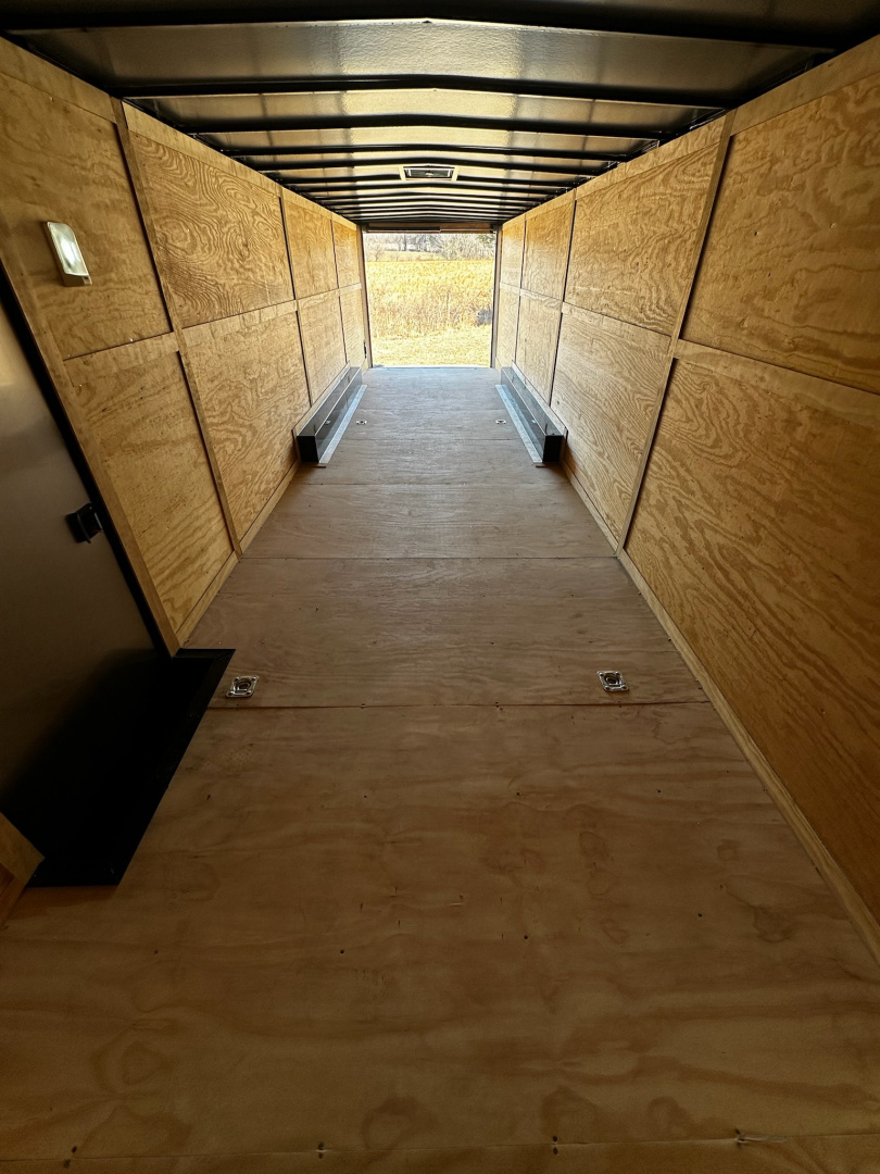 New 2026 Luxe 8.5x32 Car Hauler- 7000LB Triple Torsion Axle- Black Poly-Blackout- Enclosed Car Hauler