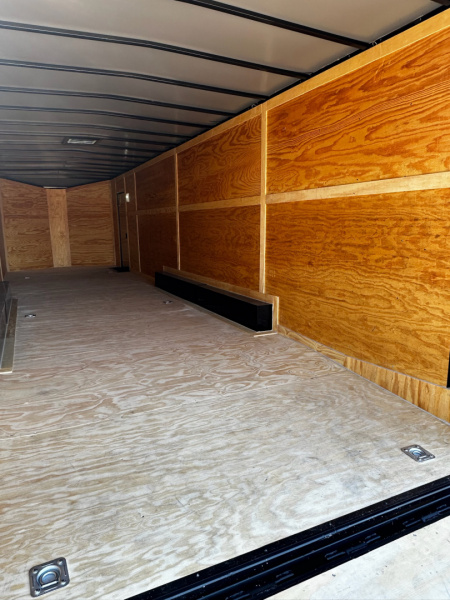 New 2026 Luxe 8.5x32 Car Hauler- 7000LB Triple Torsion Axle- Black Poly-Blackout- Enclosed Car Hauler