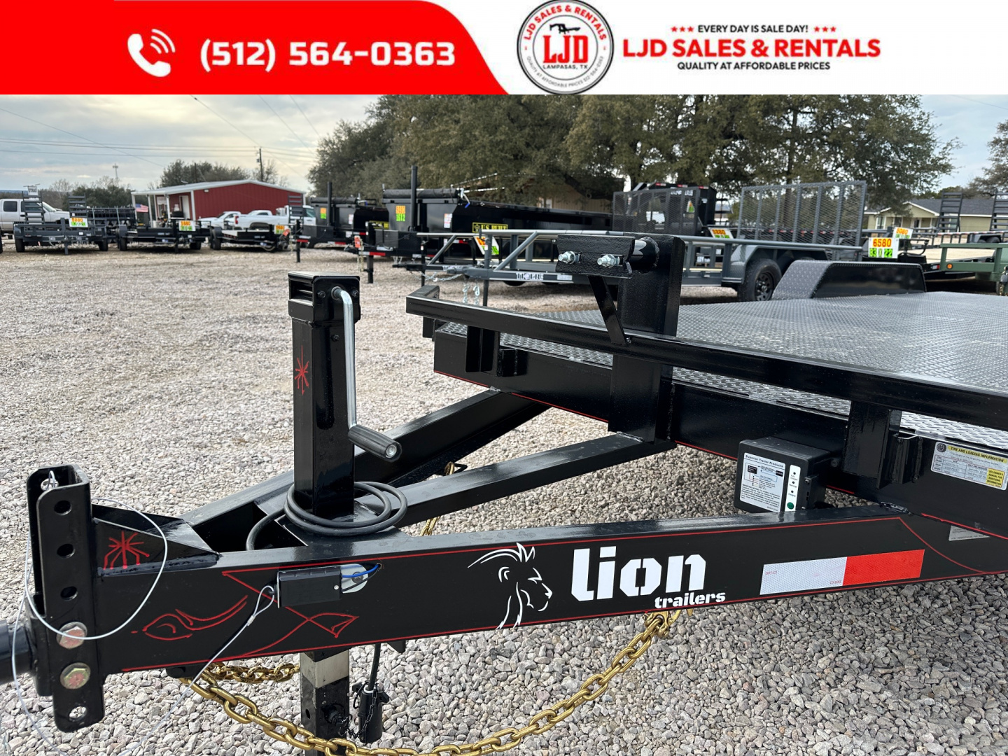 New 2026 Lion 83 x 20 Car Hauler - 12K GVWR - Split Dovetail