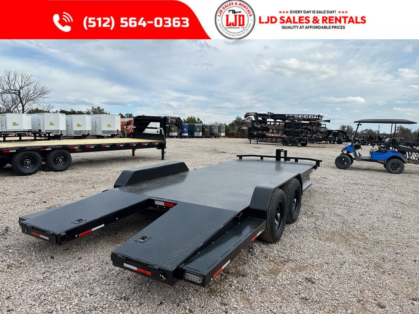 New 2026 Lion 83 x 20 Car Hauler - 12K GVWR - Split Dovetail