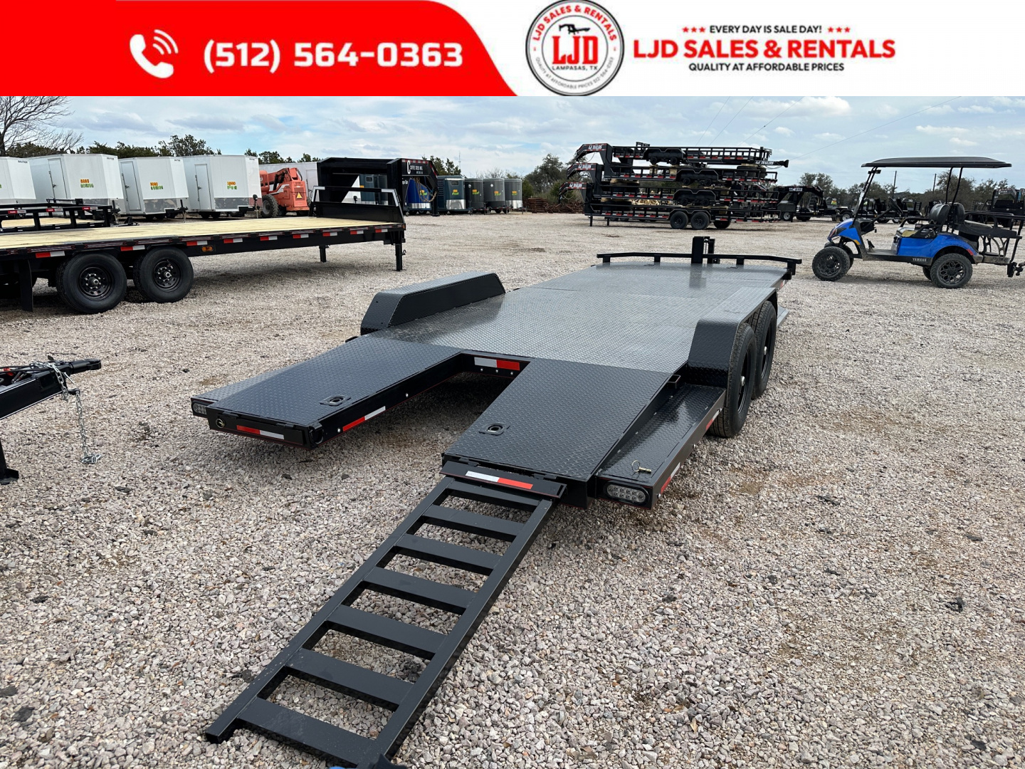 New 2026 Lion 83 x 20 Car Hauler - 12K GVWR - Split Dovetail