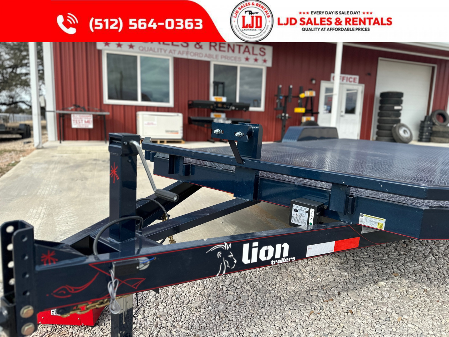 New 2026 Lion 83 x 20 Car Hauler - 12K GVWR - Split Dovetail