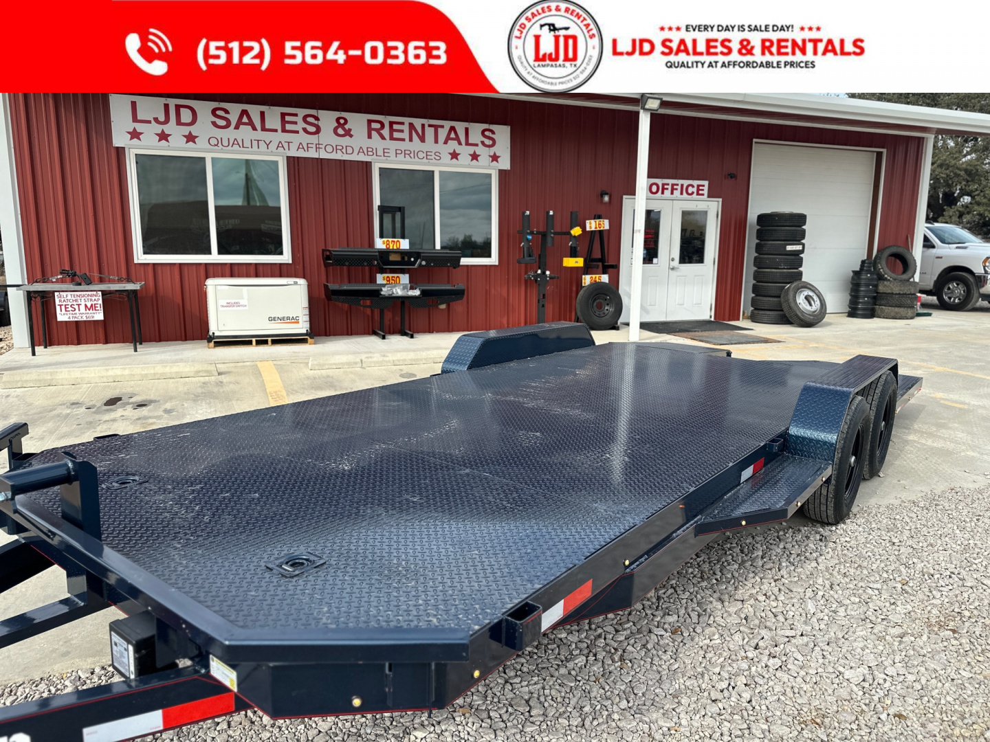 New 2026 Lion 83 x 20 Car Hauler - 12K GVWR - Split Dovetail