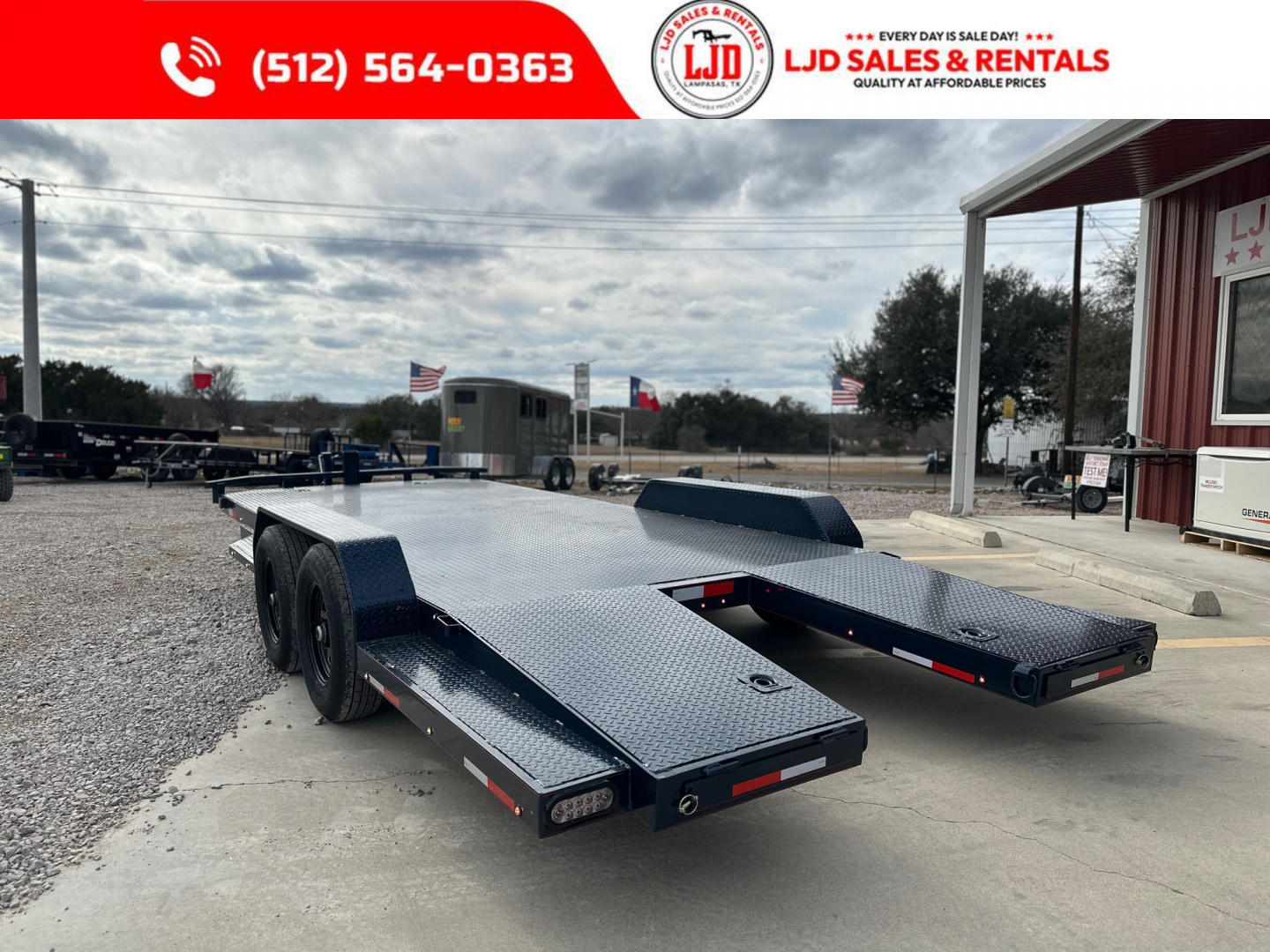 New 2026 Lion 83 x 20 Car Hauler - 12K GVWR - Split Dovetail