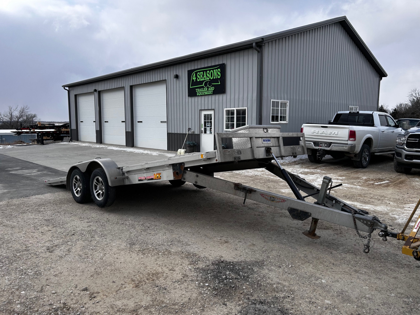Used 2017 H&H Trailers 83"X20' ALUMINUM TILT CAR HAULER Car / Racing Trailer