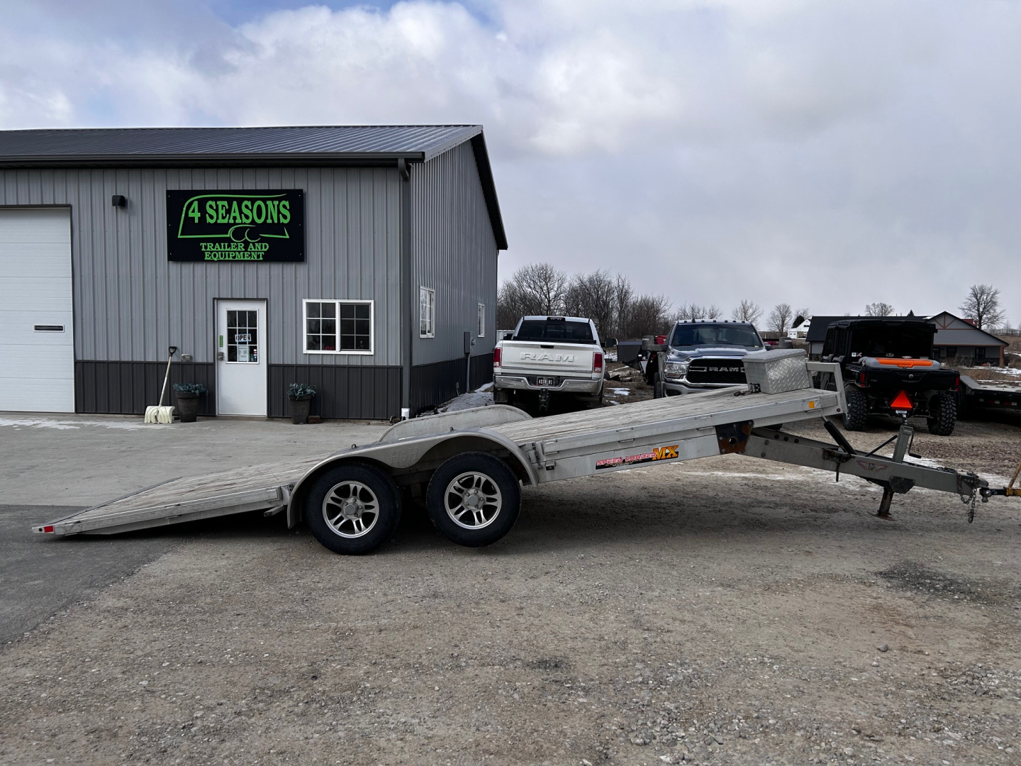 Used 2017 H&H Trailers 83"X20' ALUMINUM TILT CAR HAULER Car / Racing Trailer