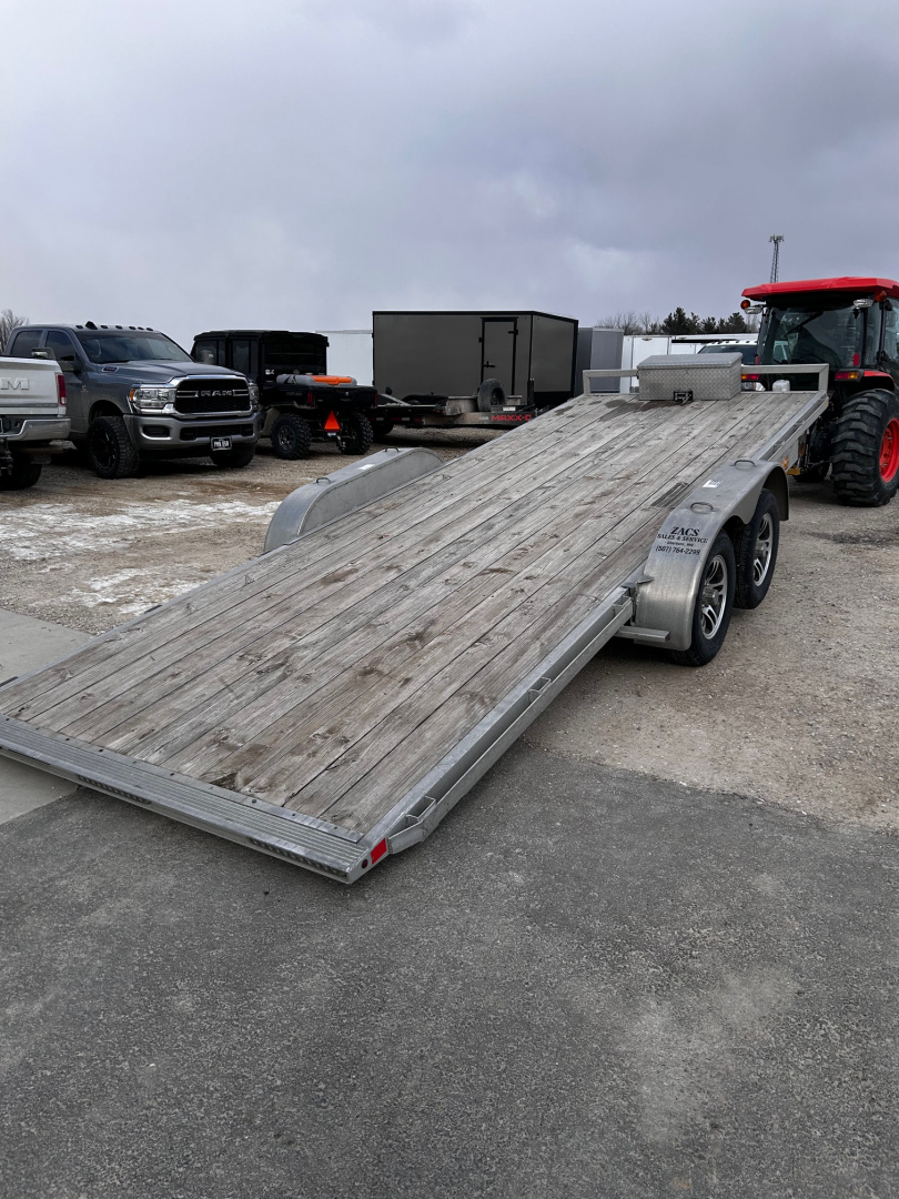 Used 2017 H&H Trailers 83"X20' ALUMINUM TILT CAR HAULER Car / Racing Trailer