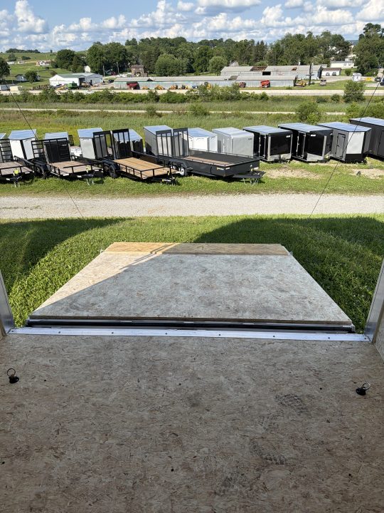 New 2026 ATC 7x16 + 2' V Nose Sto400 All Aluminum Cargo Trailer w/ Ramp