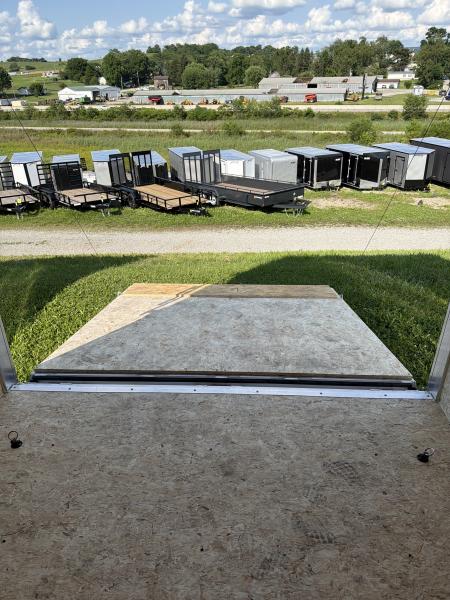 New 2026 ATC 7x16 + 2' V Nose Sto400 All Aluminum Cargo Trailer w/ Ramp
