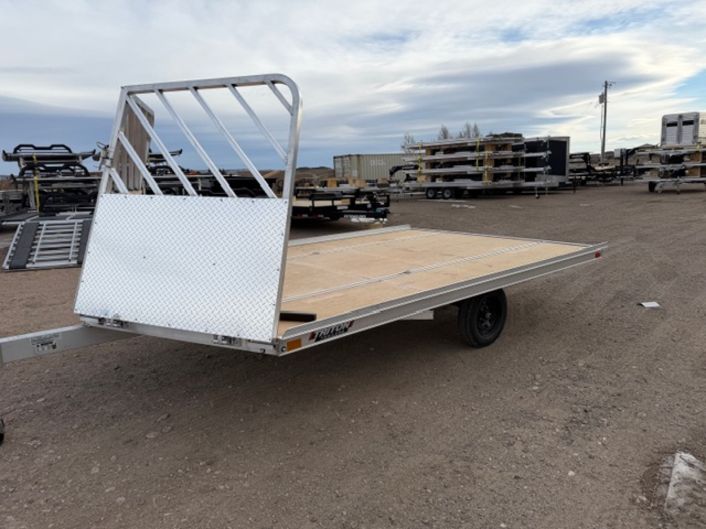 New 2026 Triton Trailers 2 Place Snowmobile Trailer- 12'- Drive on/Off Ramps W/Spare