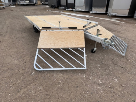 New 2026 Triton Trailers 2 Place Snowmobile Trailer- 12'- Drive on/Off Ramps W/Spare