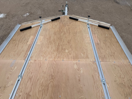 New 2026 Triton Trailers 2 Place Snowmobile Trailer- 12'- Drive on/Off Ramps W/Spare