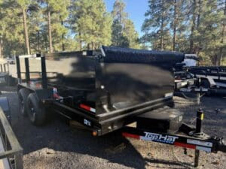 New 2026 Top Hat Trailers 7X14 Dump 14K 3' Sides
